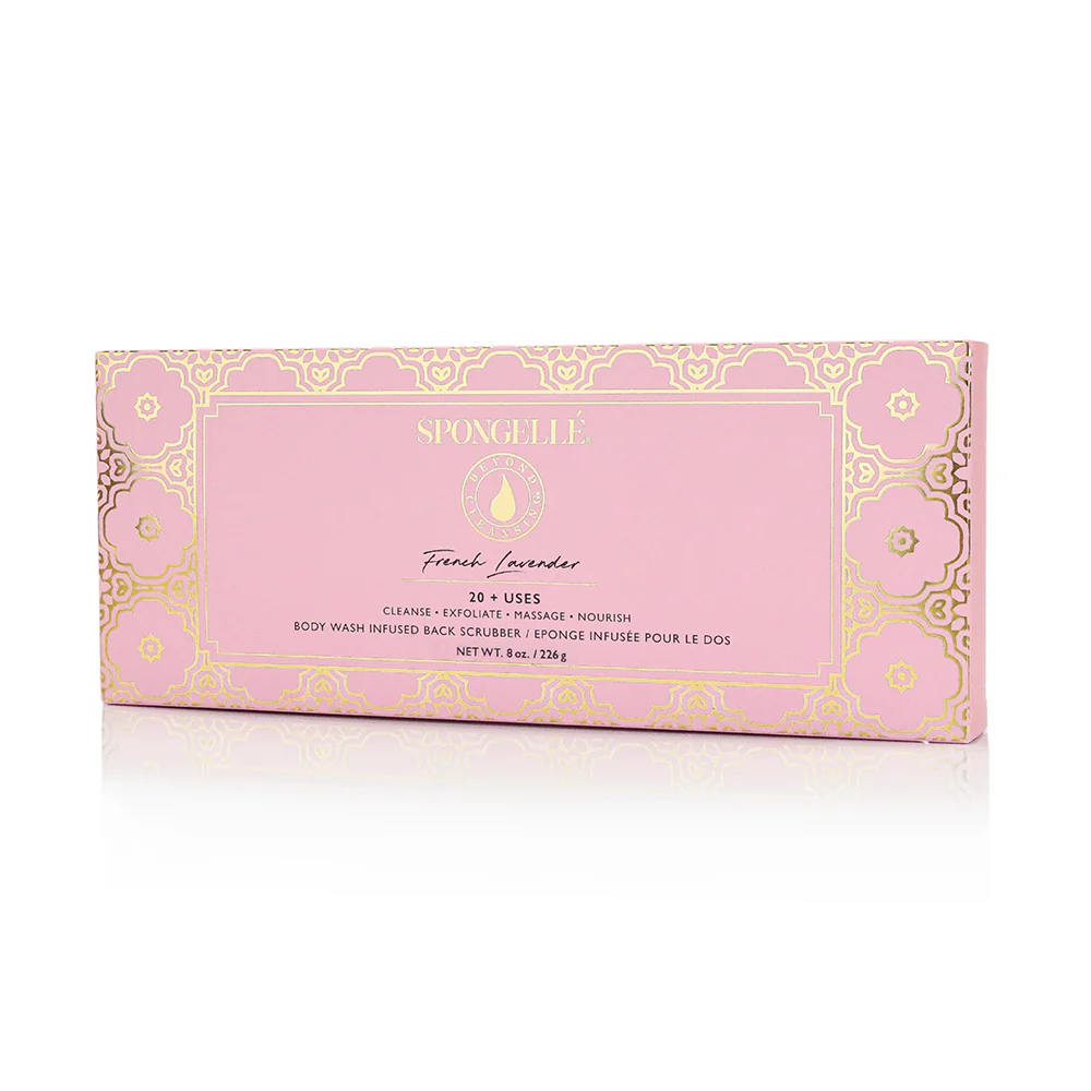 French Lavender Body Wash Infused Back Scrubber - Image 3