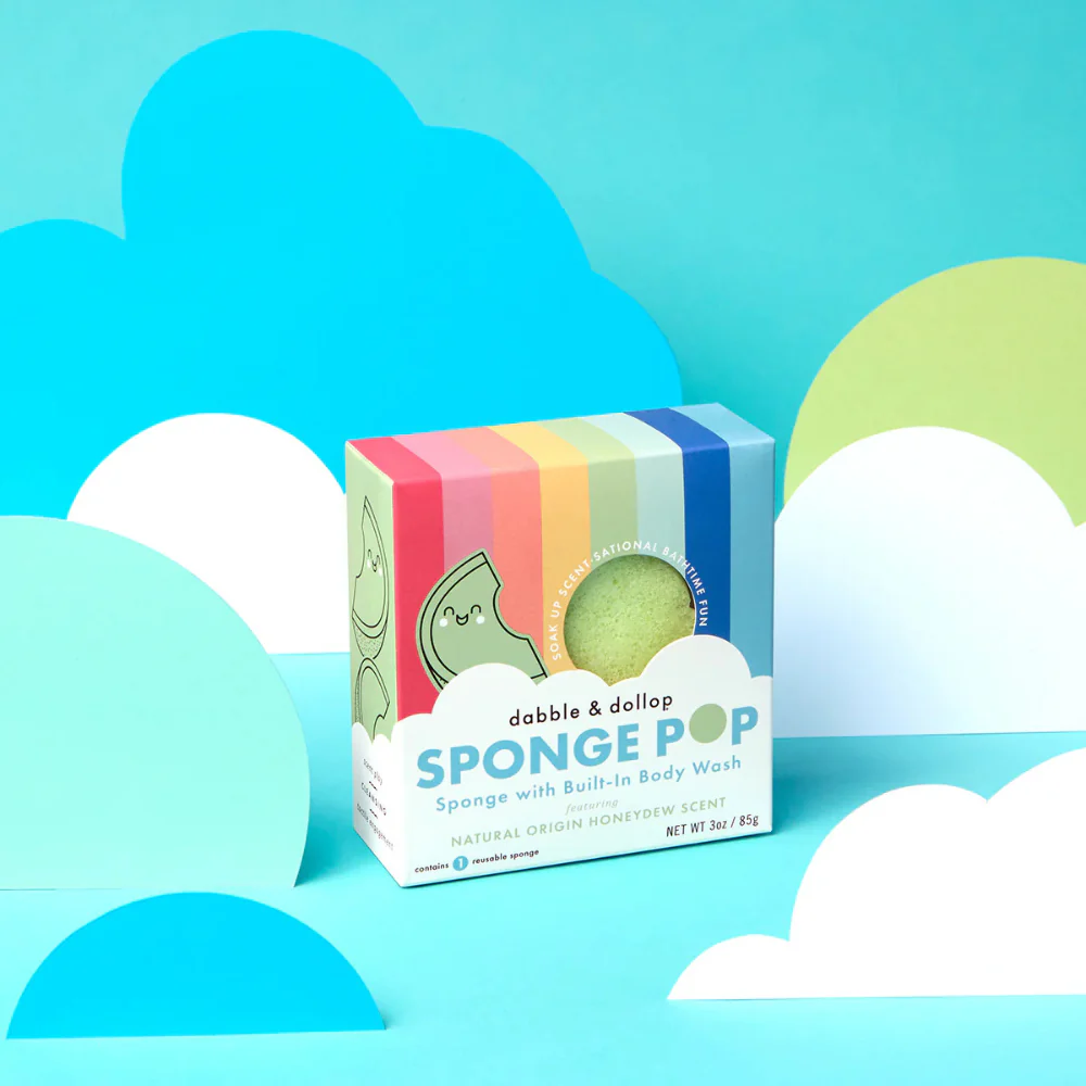 Honeydew Sponge Pop™ Kids Buffer | Dabble & Dollop - Image 2